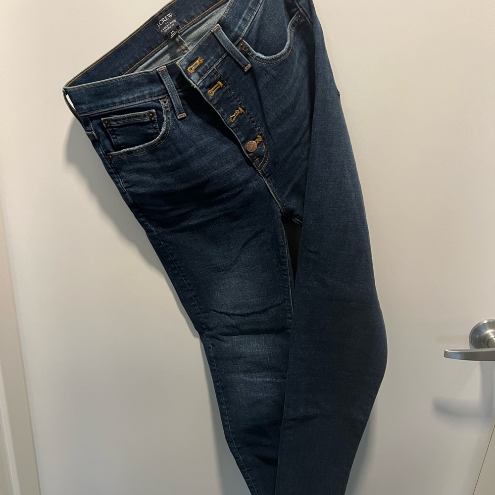 J. Crew Blue Skinny Jeans with Classic Wash